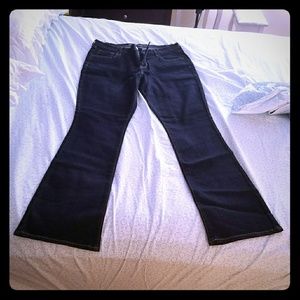 NWOT Dark Blue Mid-Rise Long Jeans